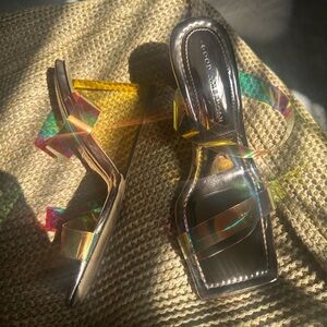 Good American Yellow High Heeled Sandals